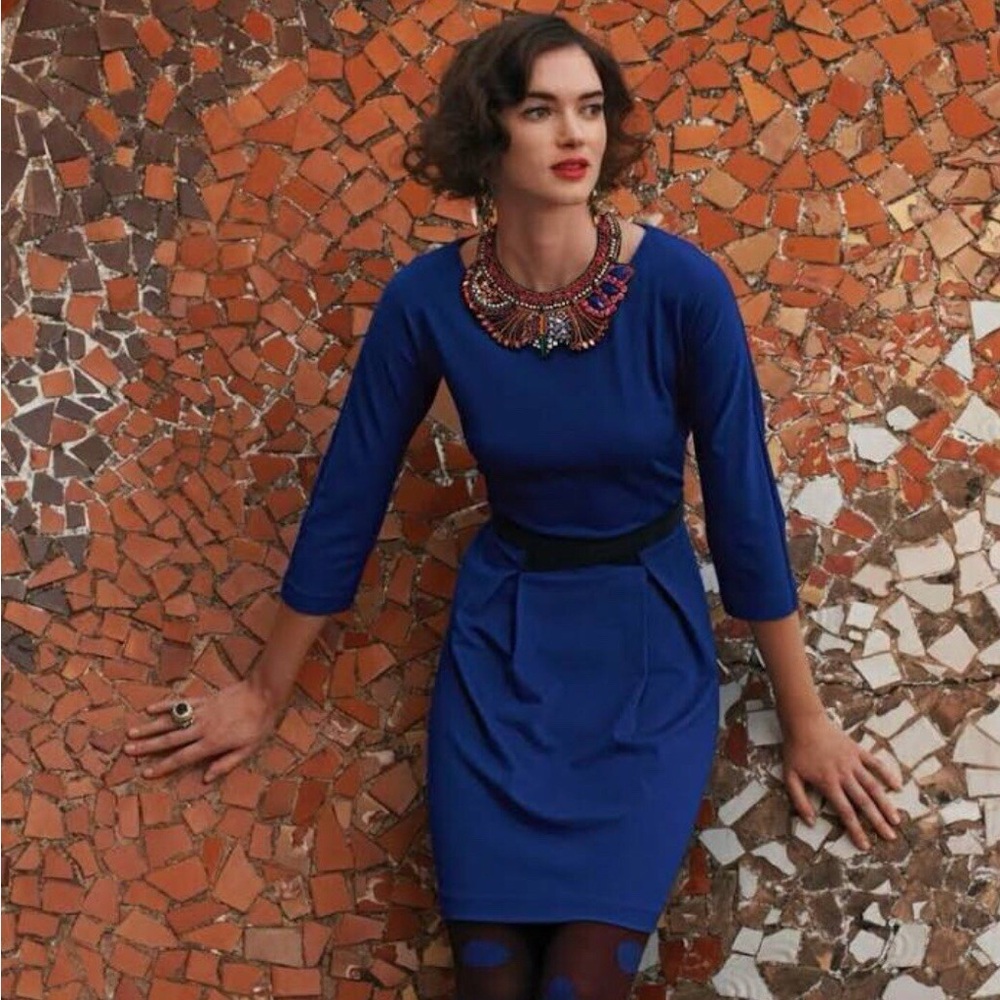 Girls from Savoy for Anthropologie |Cobalt Blue Dress